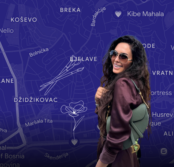 Aleksandra Kokotović mapa i Sarajevo