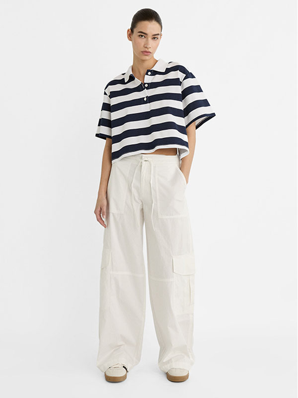 široke bele pantalone