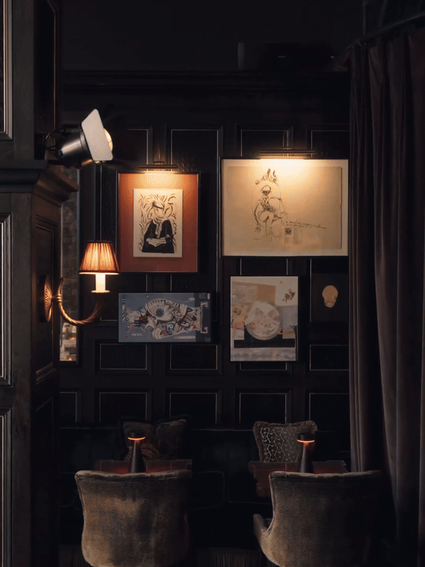 Fitz's Bar enterijer i koktel