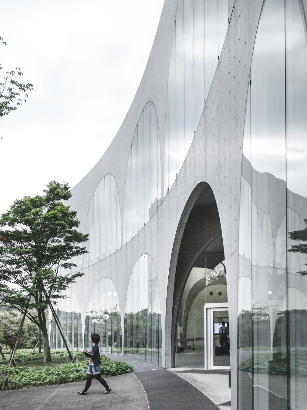 The Hachioji biblioteka spoljašnjost