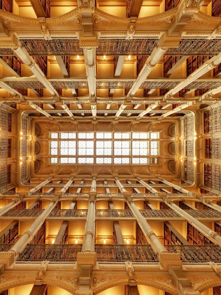 George Peabody biblioteka plafon