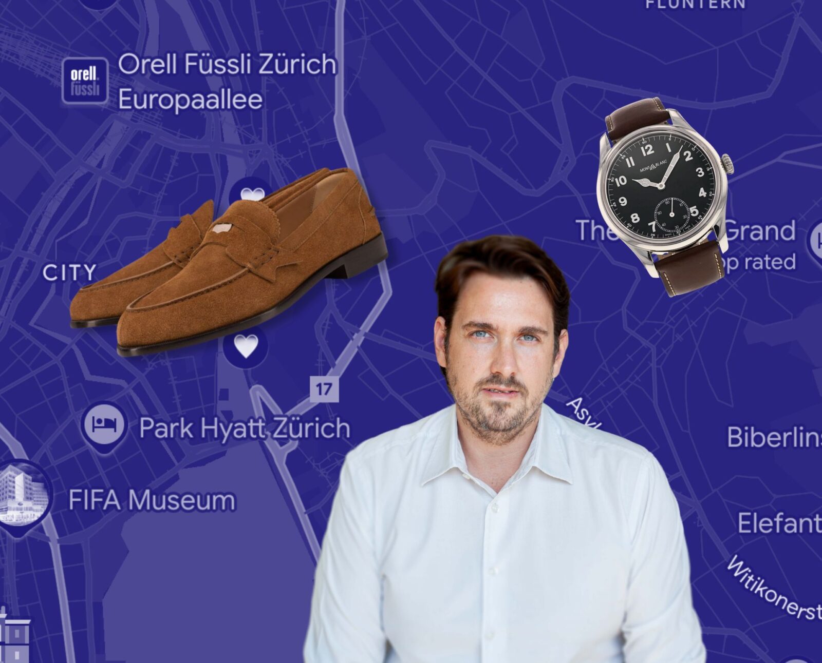 Aleksandar Zabunović i mapa Ciriha