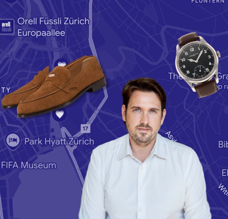 Aleksandar Zabunović i mapa Ciriha