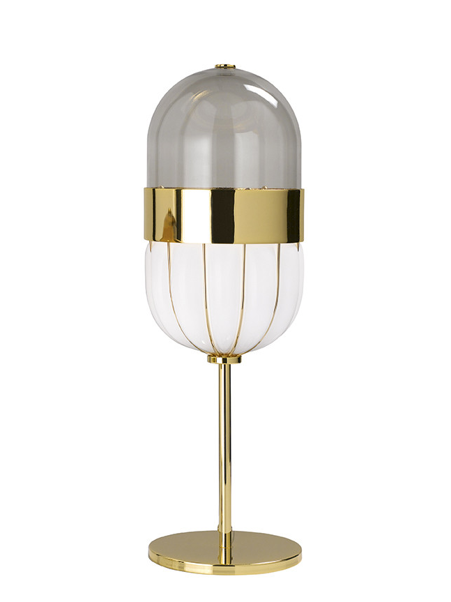 Artefacto / Pill lampa zlatna i bela