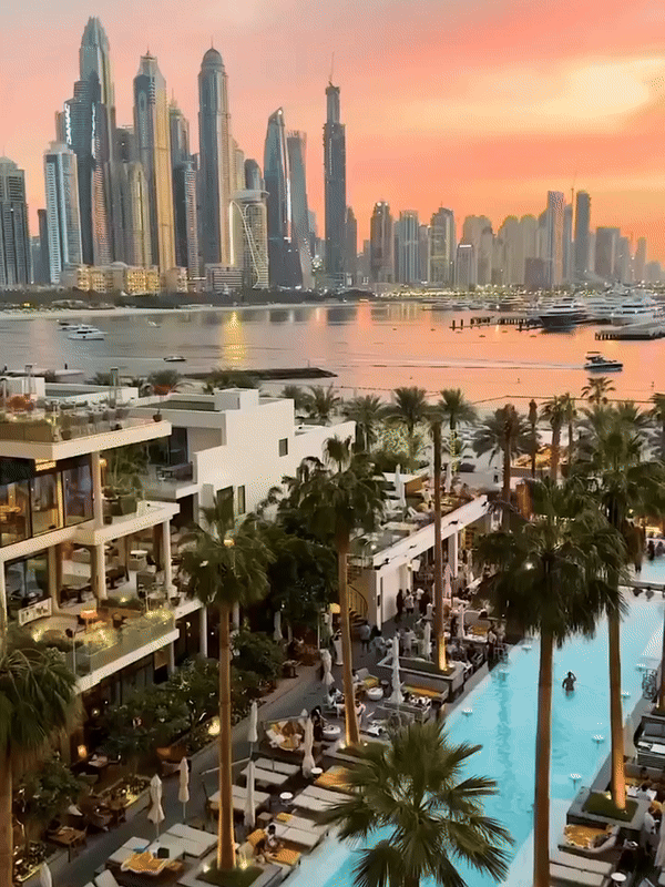 Sanja Obradović predlaže Palm Jumeirah — pogled na grad iz hotela.