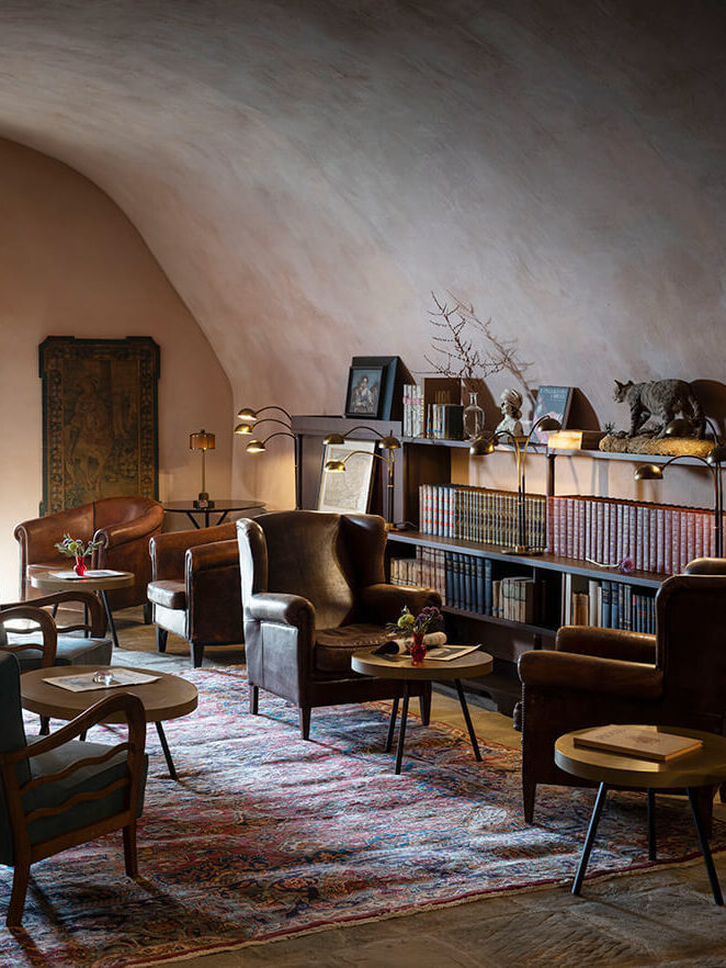 Biblioteka u Castello di Reschio