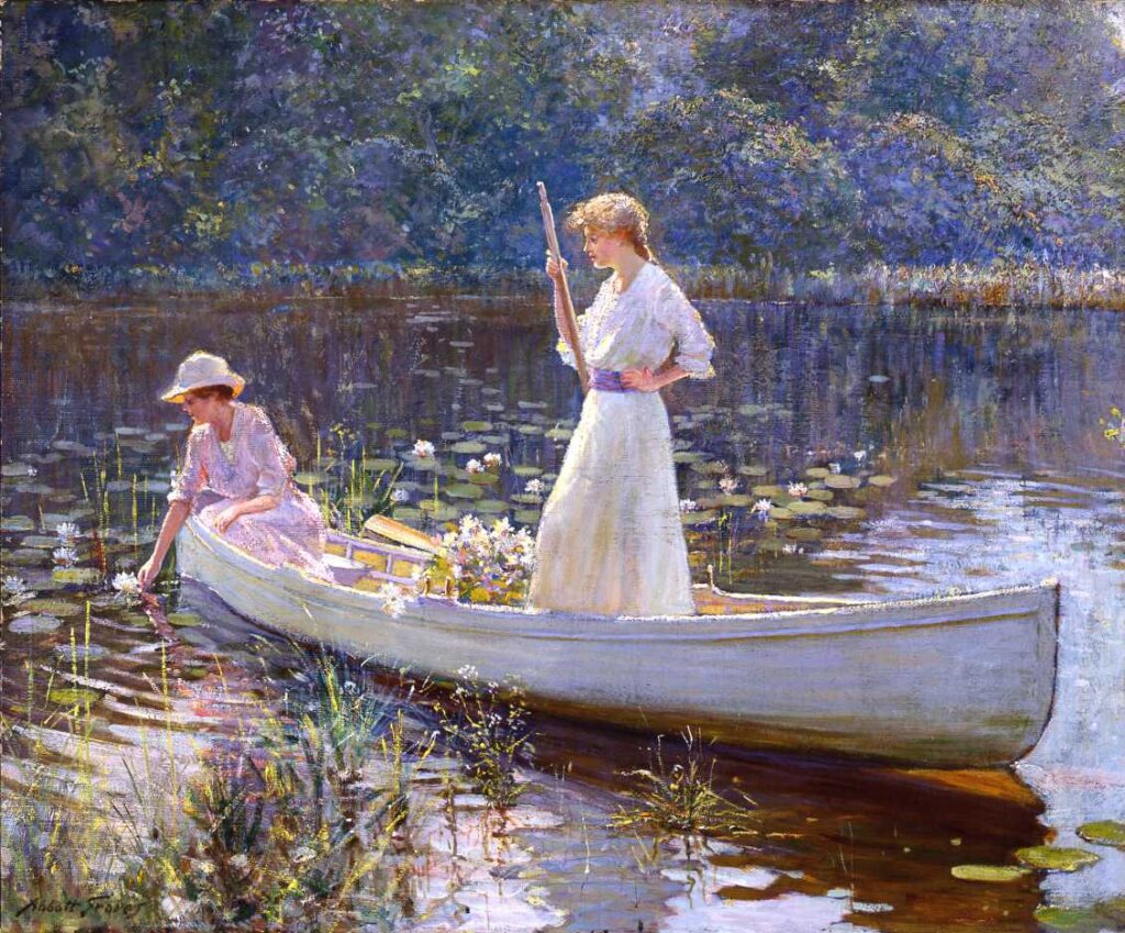 Gathering Lilies (c. 1900), Abbott Fuller Graves