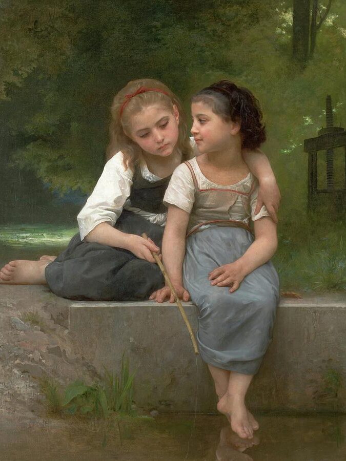 Fishing For Frogs (1882), William Adolphe Bouguereau