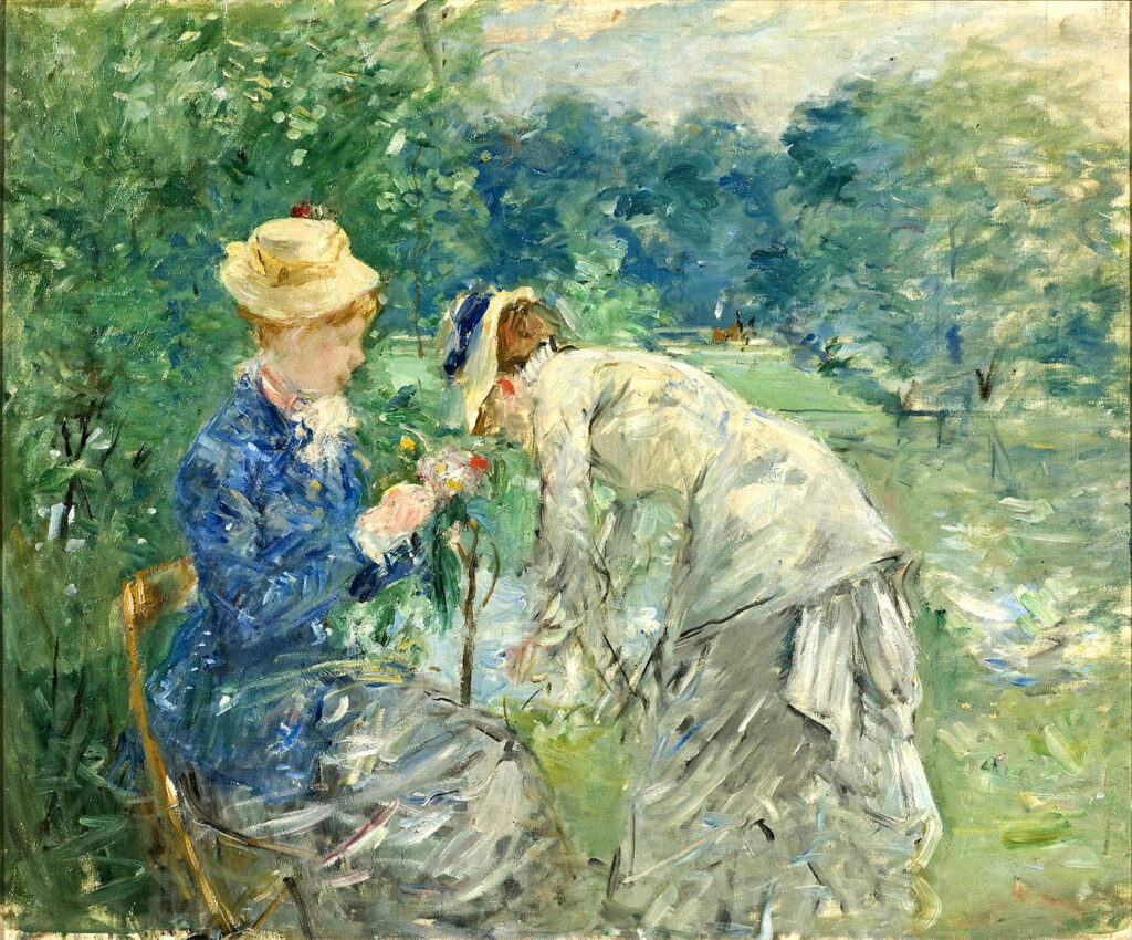 In the Bois de Boulogne (French, 1870), Berthe Morisot