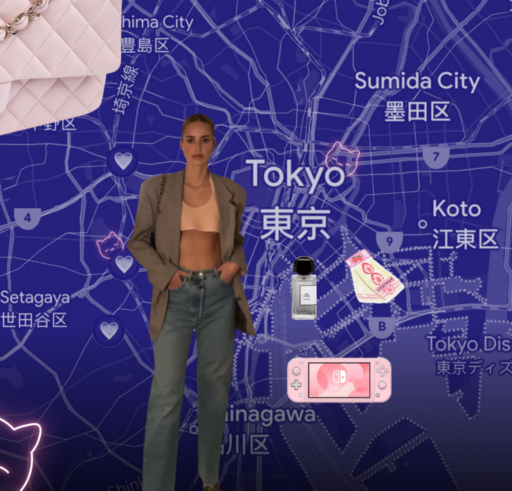 Jovana Šćepović i mapa Tokija