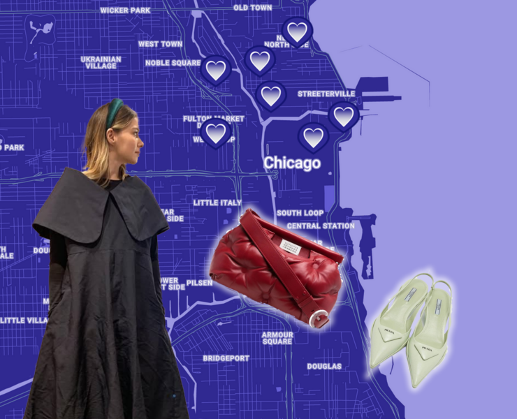 Đina Lukić i mapa Čikaga